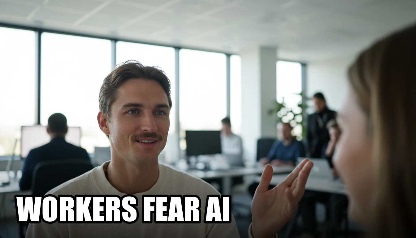 Cover image for the article "The Complete Guide to Addressing Employee Concerns About AI: How to Build Trust and Drive Adoption"