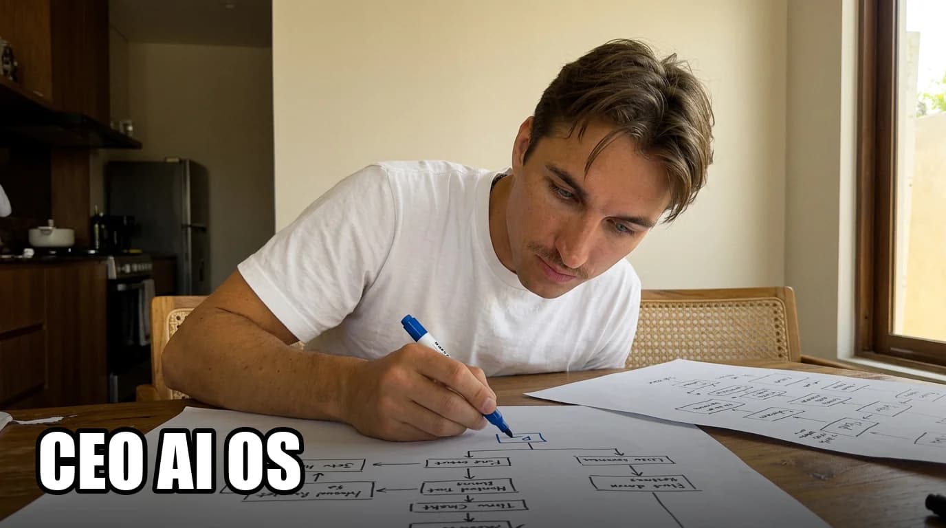 Cover image for the article "The CEO's AI Operating System: How to Make AI a Company Capability (Not a Side Project)"