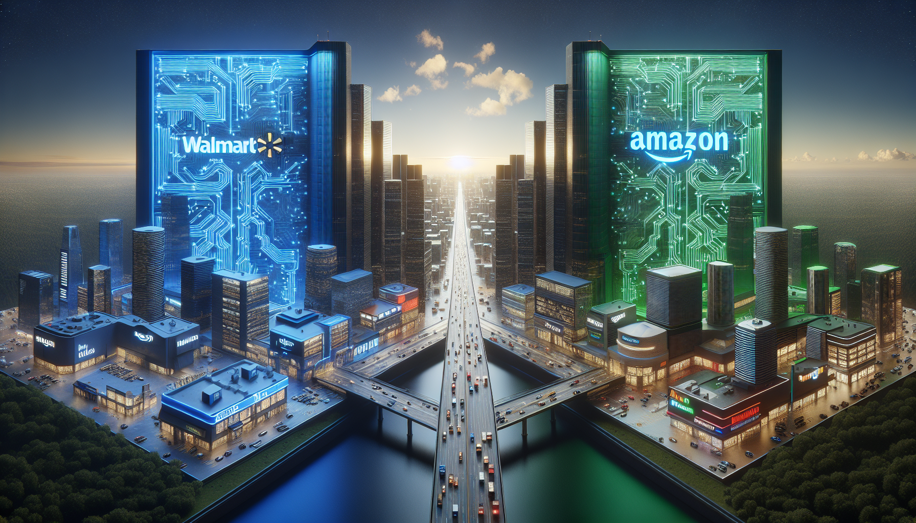 Silo Tech Article Banner - **Amazon and Walmart Battle for AI-Driven Retail Dominance**